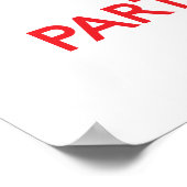 Ruhe und Party mit Beck behalten Poster (Ecke)