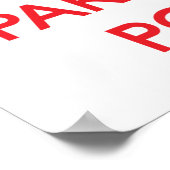 Ruhe und Party mit einem Podiatristen behalten Poster (Ecke)