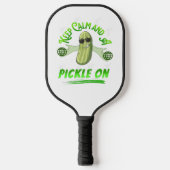 Ruhe und Pickle auf Pickleball-T - Shirt behalten Pickleball Schläger (Vorderseite)