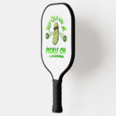 Ruhe und Pickle auf Pickleball-T - Shirt behalten Pickleball Schläger (Links)