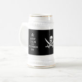 Ruhe und Plunder behalten Bierglas (Vorderseite Links)