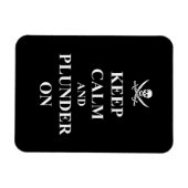 Ruhe und Plunder behalten Magnet (Horizontal)