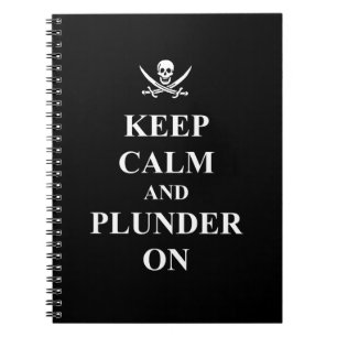 Ruhe und Plunder behalten Notizblock