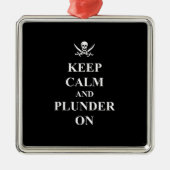 Ruhe und Plunder behalten Ornament Aus Metall (Vorne)