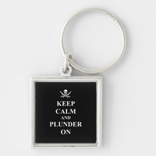 Ruhe und Plunder behalten Schlüsselanhänger (Vorne)