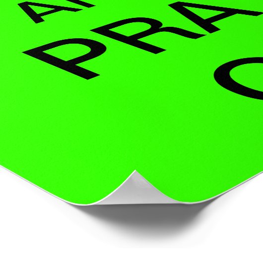 Ruhe und PRAY auf behalten Poster (Ecke)