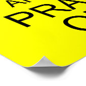 Ruhe und PRAY auf behalten Poster (Ecke)