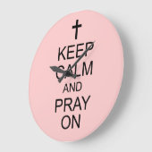 Ruhe und PRAY auf der Wall-Uhr behalten Große Wanduhr (Winkel)