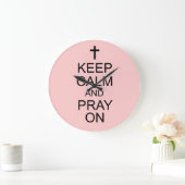 Ruhe und PRAY auf der Wall-Uhr behalten Große Wanduhr (Zuhause)