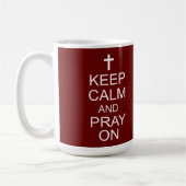 Ruhe und PRAY auf Tasse behalten (Links)
