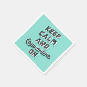 Ruhe und Quarantäne auf Party Napkins behalten Serviette (Ecke)