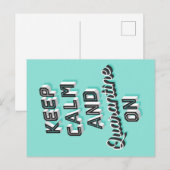 Ruhe und Quarantäne auf Postkarte behalten (Vorne/Hinten)
