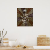 Ruhe und Reisen behalten Poster (Küche)