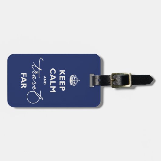 Ruhe und Reisen weit weg von der Handschrift der N Gepäckanhänger (Vorderseite horizontal)