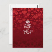 Ruhe und Rückgang im Sprichwort der Liebe behalten Postkarte (Vorne/Hinten)