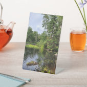 Ruhe und Ruhe Sockelschild (In SItu)