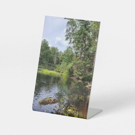 Ruhe und Ruhe Sockelschild (Vorderseite)