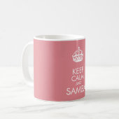 Ruhe und Samba behalten - Farbe ändern Kaffeetasse (Vorderseite Links)