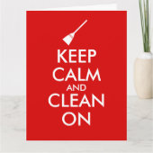 Ruhe und Sauberkeit auf dem Zimmer individuell beh Karte (Vorderseite)