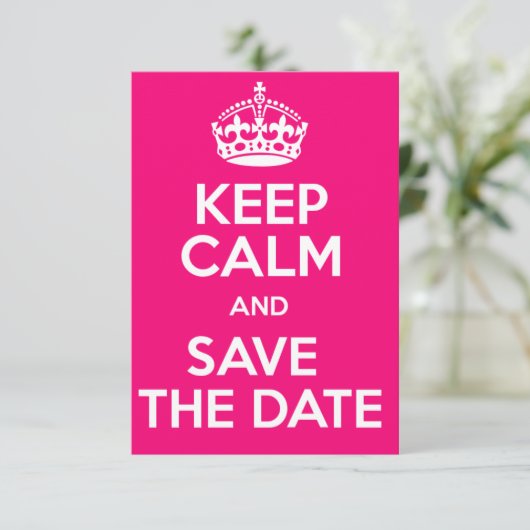 Ruhe und Save the Date behalten (Stehend Vorderseite)