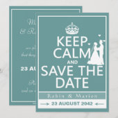 Ruhe und Save the Date behalten (vollständig anpas (Vorne/Hinten)