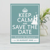 Ruhe und Save the Date behalten (vollständig anpas (Stehend Vorderseite)