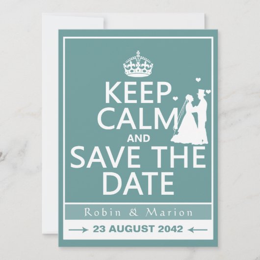 Ruhe und Save the Date behalten (vollständig anpas (Vorderseite)