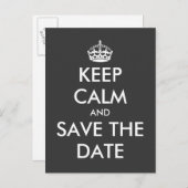 Ruhe und Save the Date Postkarte behalten | Hochze (Vorne/Hinten)