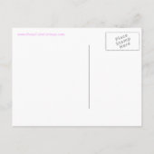 Ruhe und Save the Date rosa behalten Ankündigungspostkarte (Rückseite)