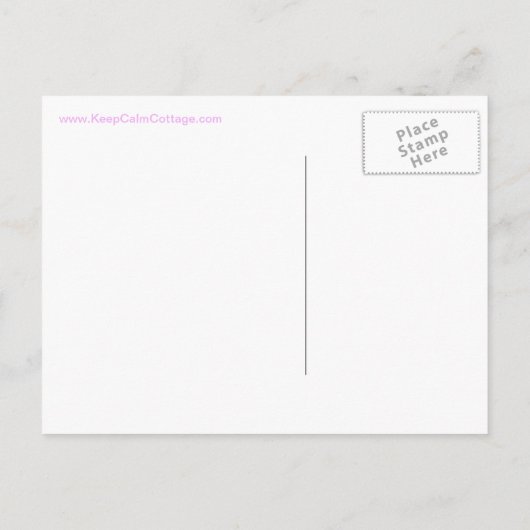 Ruhe und Save the Date rosa behalten Ankündigungspostkarte (Rückseite)