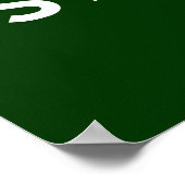 Ruhe und Schießen behalten Poster (Ecke)