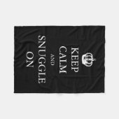 Ruhe und Schnauze behalten | Erstellen Sie Ihre ei Fleecedecke (Vorderseite (Horizontal))