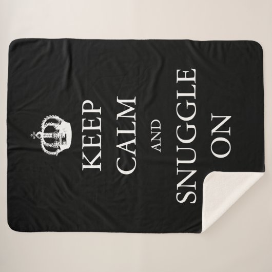 Ruhe und Schnauze behalten | Erstellen Sie Ihre ei Sherpadecke (Vorderseite (Horizontal))