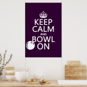 Ruhe und Schwenken behalten - alle Farben Poster (Küche)