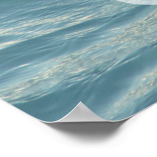 Ruhe und Schwimmen auf dem Poster behalten (Ecke)