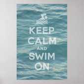 Ruhe und Schwimmen auf dem Poster behalten (Vorne)