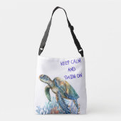 Ruhe und Schwimmen auf Tasche behalten (Rückseite)