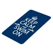 Ruhe und Schwimmen behalten (in beliebiger Farbe) Magnet (Linke Seite)