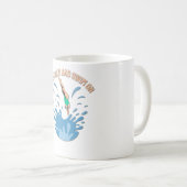 Ruhe und Schwimmen behalten - Schwimmerdesign Kaffeetasse (VorderseiteRechts)