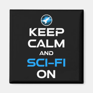 Ruhe und Sci-Fi behalten Magnet