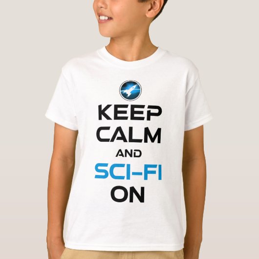 Ruhe und Sci-Fi behalten T-Shirt (Vorderseite)
