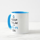 Ruhe und Sci-Fi behalten Tasse (Vorderseite Links)