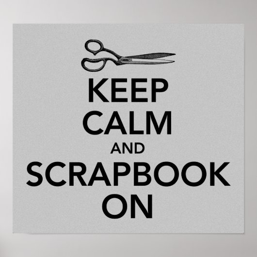 Ruhe und Scrapbook auf Plakat behalten (Vorne)