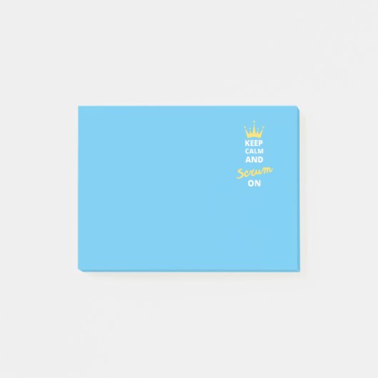 Ruhe und Scrum auf Post-it behalten Post-it Klebezettel (Vorderseite)