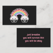 Ruhe und sicherer Standard, 3,5 Zoll x 2,0" Visite Visitenkarte (Vorne/Hinten)