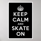 Ruhe und Skate behalten Poster (Vorne)