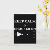 Ruhe und Snooker auf Billard-Billard-Billard-Playe Karte (Gelbe Blume)