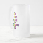 Ruhe und Sommer behalten Mattglas Bierglas (Vorderseite Links)