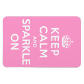 Ruhe und Sparkle auf behalten Magnet (Horizontal)