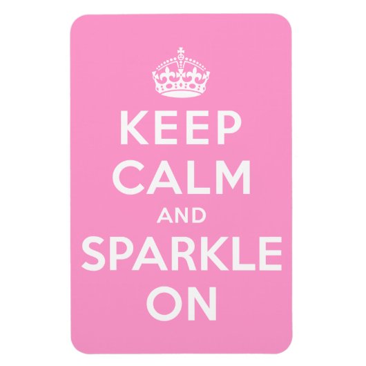 Ruhe und Sparkle auf behalten Magnet (Vertikal)